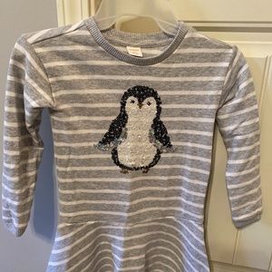 Girl Dress with Penguin